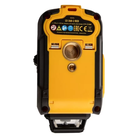 Лазерный уровень мультипризменный LX 360-2 Red, 30 м, 635 нм, аккумулятор Li 2800 мАч, резьба 5/8&quot; Denzel 35076 купить в Екатеринбурге
