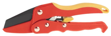 Секатор GRINDA двухкомпонентные,нейлоновые,фибергласс ручки,храповый механизм,прямые лезвия с упорной наковальней,205мм 8-423317_z01 купить в Екатеринбурге