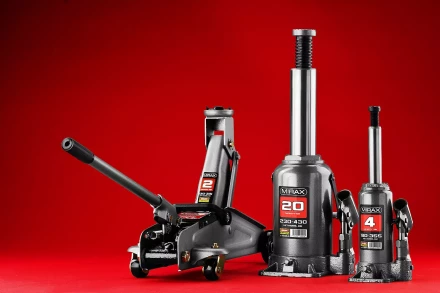 Домкрат гидравлический бутылочный, 10т, 200-385 мм, MIRAX 43260-10 43260-10 купить в Екатеринбурге