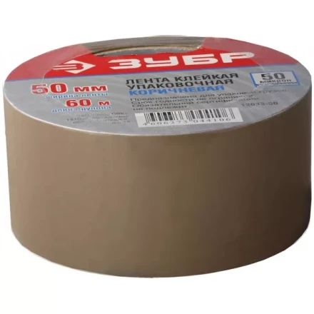 Лента ЗУБР &quot;МАСТЕР&quot; клеящая, коричневая, 25мм х 60м 12033-25 купить в Екатеринбурге