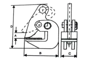 Захват для горизонтального подъема листового металла DHQ-5.0 купить в Екатеринбурге
