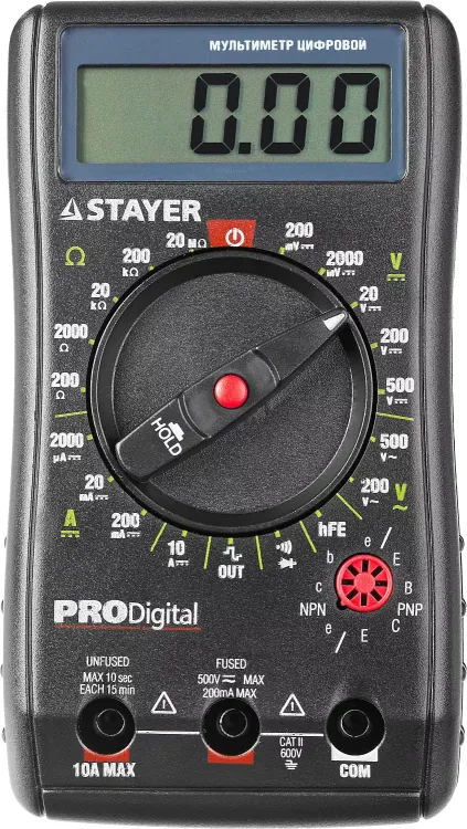 Мультиметр STAYER "PROFESSIONAL" PRODigital цифровой 45310 купить в Екатеринбурге