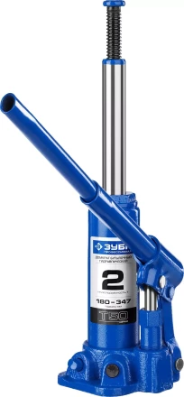 Домкрат гидравлический бутылочный T50, 2т, 180-347мм, ЗУБР Профессионал 43060-2 43060-2_z01 купить в Екатеринбурге