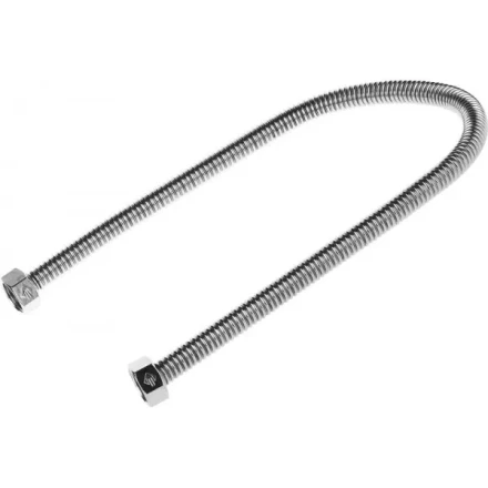 Подводка ЗУБР &quot;ЭКСПЕРТ&quot; сильфонная из нержавеющей стали, для воды, г/г (гайка-гайка), 1/2&quot;, 0,6м 51011-G/G-060 купить в Екатеринбурге