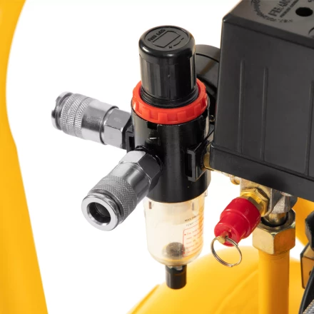 Компрессор безмасляный, малошумный Denzel DLS 1500/50, 1500 ВТ, 2x750, 50 л, 260 л/мин купить в Екатеринбурге