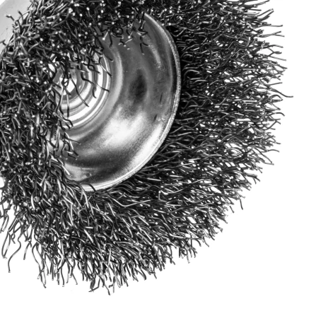 Набор щеток для дрели, 1 Плоская 50мм, 2 Чашки 25-50мм, шпилька, нерж. вит. проволока Denzel 74491 купить в Екатеринбурге