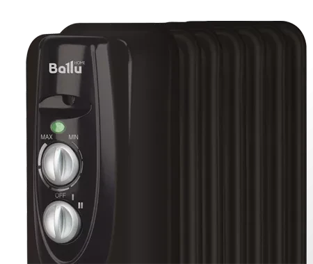 Маслянный радиатор обогреватель электрический BALLU Classic black BOH/CL-07BRN 1500 купить в Екатеринбурге