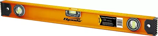 Уровень алюминиевый Рельс 1200 мм 3 глазка 1 поворотный  SPARTA 34052 купить в Екатеринбурге