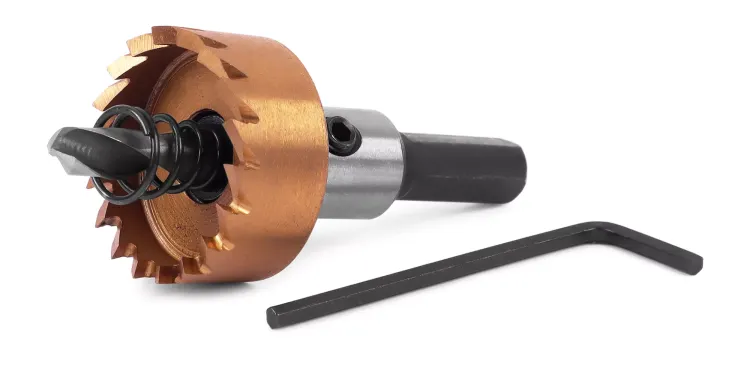 HSS-TiN коронка MESSER  27мм с центр. сверлом и толкающей пружиной для  лист. материала  до 2 мм ц/х купить в Екатеринбурге