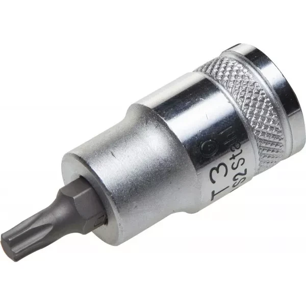 Торцовая бита-головка KRAFTOOL "INDUSTRIE QUALITAT", материал S2, TORX, сатинированная, 1/2", Т40 27905-40_z01 купить в Екатеринбурге