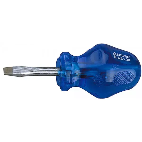 Отвертка STAYER "PROFI" "HI-TEC NEW", Cr-V, намагниченный наконечник, SL 6,5х38мм 2-250495-38-6.0 купить в Екатеринбурге