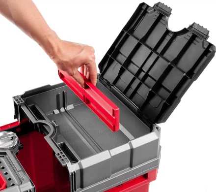 Ящики для инструмента на колесах МЕГА-БОКС серия ПРОФЕССИОНАЛ цвет черный купить в Екатеринбурге