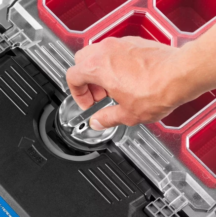 Ящики для инструмента на колесах МЕГА-БОКС серия ПРОФЕССИОНАЛ цвет черный купить в Екатеринбурге