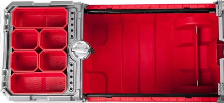 Ящики для инструмента на колесах МЕГА-БОКС серия ПРОФЕССИОНАЛ цвет черный купить в Екатеринбурге