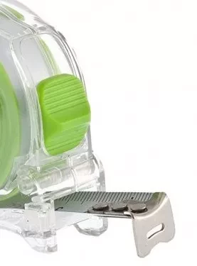 Рулетка Кварц, прозрачный корпус, амортизатор, 5 м х 19 мм  СИБРТЕХ 32521 купить в Екатеринбурге