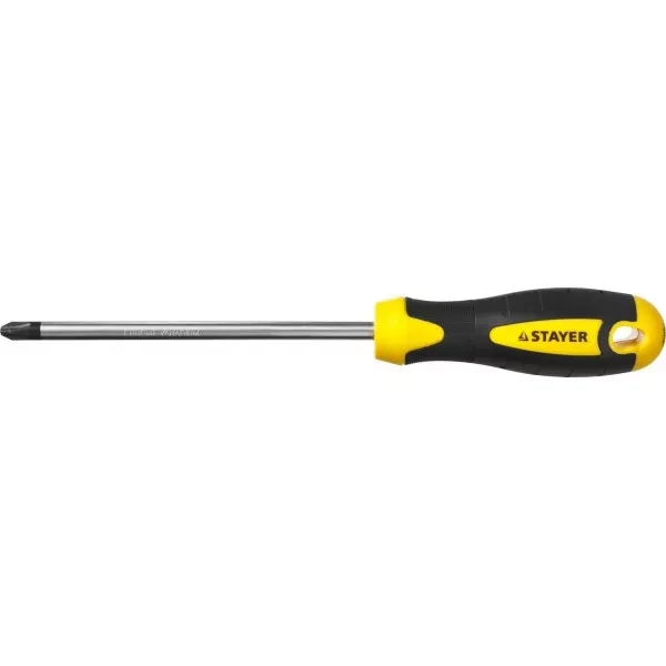 Отвертка STAYER "MASTER" "ТECHNO", двухкомпонентная рукоятка, магнитный наконечник, Cr-V, PH3x150мм 2508-3-15_z02 купить в Екатеринбурге
