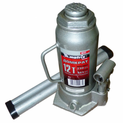 Домкрат гидравлический бутылочный 12 т h подъема 230–465 мм  MATRIX MASTER