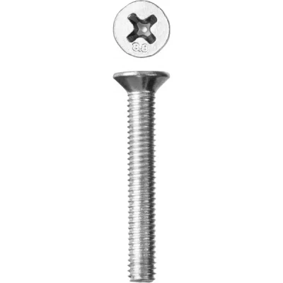 Винт ЗУБР DIN 965, класс прочности 8.8, оцинкованный, M5x40 мм, ТФ6, 6 шт. 4-303116-05-040
