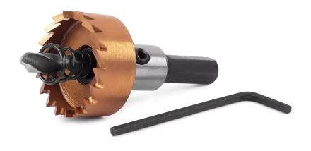 HSS-TiN коронка MESSER  28мм с центр. сверлом и толкающей пружиной для  лист. материала  до 2 мм ц/х купить в Екатеринбурге