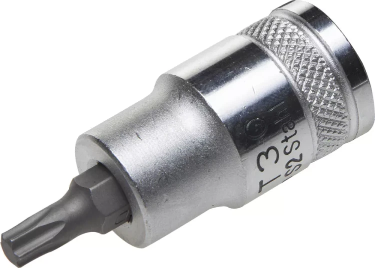 Торцовая бита-головка KRAFTOOL "INDUSTRIE QUALITAT", материал S2, TORX, сатинированная, 1/2", Т30 27905-30_z01 купить в Екатеринбурге