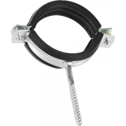 ЗУБР. Хомут трубный оцинкованный, с шурупом, 2&quot;, 1шт 37854-58-63-1