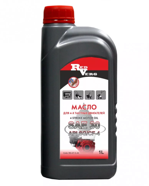 Масло RedVerg 4-такт SAE 30 (1л) минеральное купить в Екатеринбурге