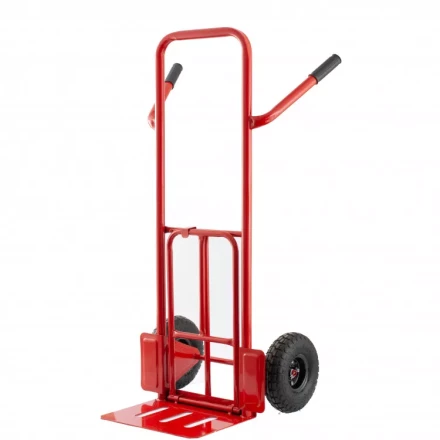 Тележка ручная двухколесная TTP2-01 грузоподъемность 190 кг пневматические колеса d 260 мм платформа 580 х 290 мм Сибртех 68944 купить в Екатеринбурге