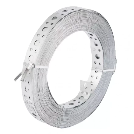 Лента перфорированная вентиляционная прямая 0,55 мм LP V 2,5см х 25м цинк Россия Сибртех 46585 купить в Екатеринбурге