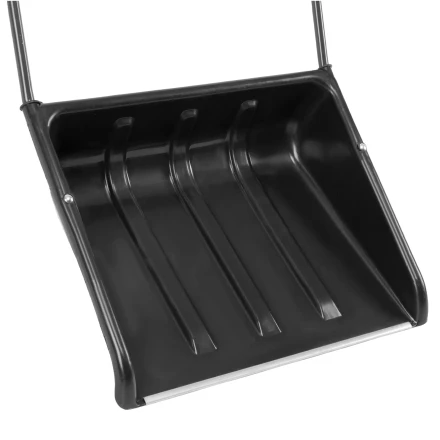 Движок для уборки снега пластиковый Сибртех, 570 х 470 х 1300 мм, стальная рукоятка, Россия, 615925 купить в Екатеринбурге