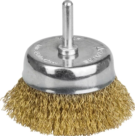 STAYER &quot;PROFESSIONAL&quot;. Щетка чашечная для дрели, витая стальная латунированная проволока 0,3мм, 75мм 35117-075_z01 купить в Екатеринбурге