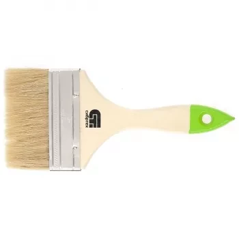 Кисть плоская 100 мм натуральная щетина деревянная ручка Сибртех 82266 купить в Екатеринбурге