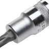 Торцовая бита-головка KRAFTOOL "INDUSTRIE QUALITAT", материал S2, TORX, сатинированная, 1/2", Т45 27905-45_z01 купить в Екатеринбурге