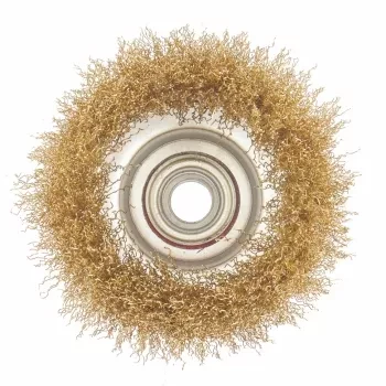 Щетка для УШМ 75 мм М14 чашка латунированная витая проволока MATRIX 74604 купить в Екатеринбурге