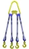 Строп текстильный четырехветвевой 4СТ 1.25 т L=3 м  SF6 30 мм Звено РТ-3 купить в Екатеринбурге