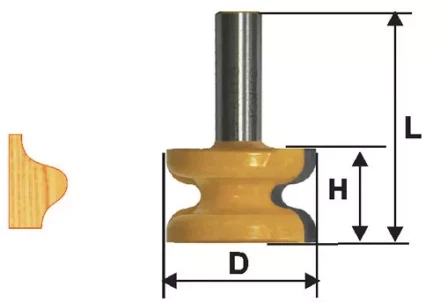 Фреза кромочная фигурная ф413х254мм хв 12мм 10579 купить в Екатеринбурге