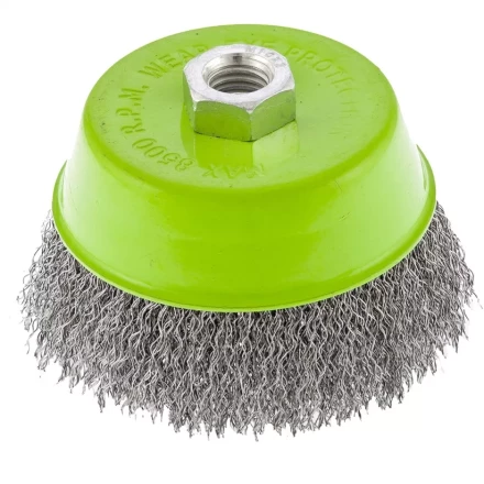 Щетка для УШМ 100 мм М14 &quot;чашка&quot; витая проволока СИБРТЕХ 746057 купить в Екатеринбурге