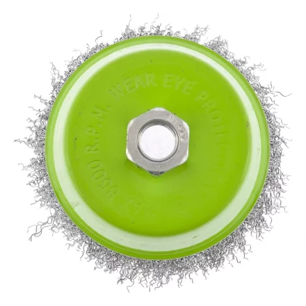 Щетка для УШМ 100 мм М14 &quot;чашка&quot; витая проволока СИБРТЕХ 746057 купить в Екатеринбурге