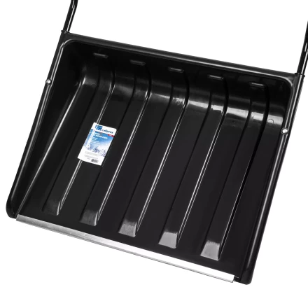 Движок для уборки снега пластиковый, 700х550х1470 мм, стальная рукоятка, Сибртех 61643 купить в Екатеринбурге