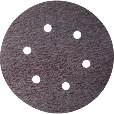 Круг шлифовальный URAGAN &quot;Универсальный с покрытием стеарата цинка&quot; на липучке, 6 отверстий, P320, 150мм, 5шт 907-43113-320-05 купить в Екатеринбурге