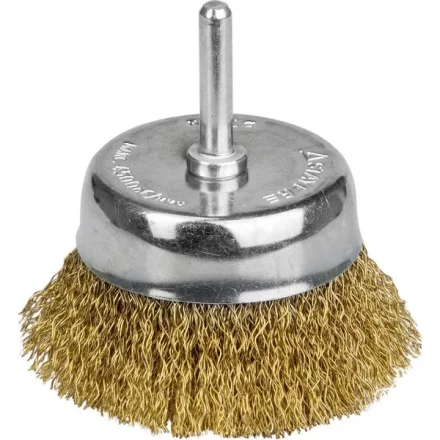 STAYER &quot;PROFESSIONAL&quot;. Щетка чашечная для дрели, витая стальная латунированная проволока 0,3мм, 63мм 35117-063_z01 купить в Екатеринбурге