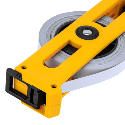 Рулетка геодезическая Denzel 20 м х 13 мм, открытый корпус, металлическая лента, 31490 купить в Екатеринбурге