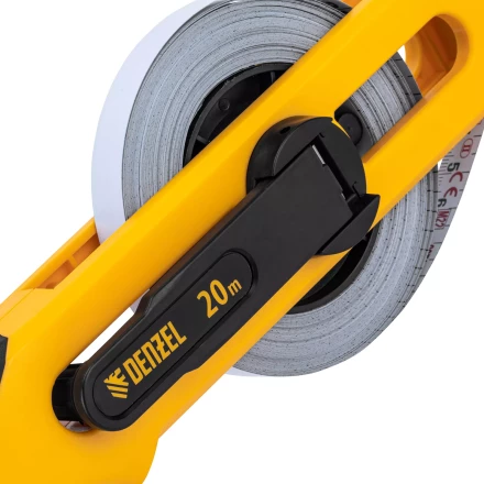 Рулетка геодезическая Denzel 20 м х 13 мм, открытый корпус, металлическая лента, 31490 купить в Екатеринбурге