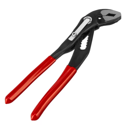 Клещи переставные 180 мм Matrix, кнопочный механизм, хром-ванадий, обливные рукоятки 17925 купить в Екатеринбурге