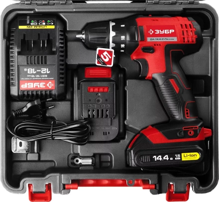 Дрель-шуруповерт 2 АКБ ДА-14.4-2-Ли КНМ2 серия МАСТЕР купить в Екатеринбурге