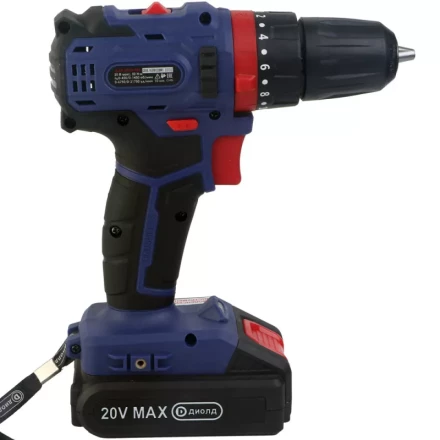 Аккумуляторная дрель-шуруповерт Диолд ДЭА-20ЛИ-02 У (ударная) купить в Екатеринбурге