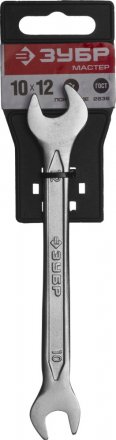 Ключ ЗУБР &quot;МАСТЕР&quot; гаечный рожковый, Cr-V сталь, хромированный, 10х12мм 27010-10-12 купить в Екатеринбурге