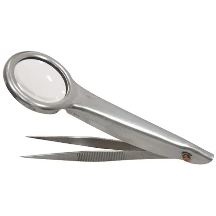Лупа с пинцетом 8 кратная D 27 мм тип 2 Sparta 913795 купить в Екатеринбурге