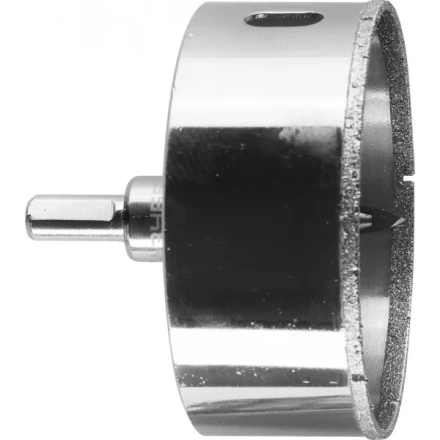 Коронка ЗУБР алмазная в сборе по кафелю, керамике с центрирующим сверлом и имбусовым ключом, зерно 60, 80мм 29850-80 купить в Екатеринбурге