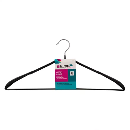 Вешалка металлическая Home Palisad 929265 для верхней одежды с прорезиненным противоскользящим покрытием 45 см купить в Екатеринбурге