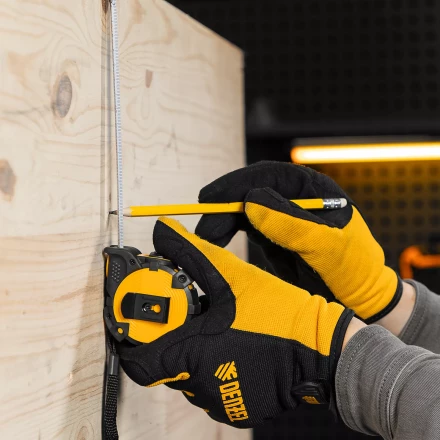 Рулетка Denzel 3м х 16мм, автоматич. фиксац., нейлон. покрытие, магнит. зацеп, двухстор. разметка, 31520 купить в Екатеринбурге